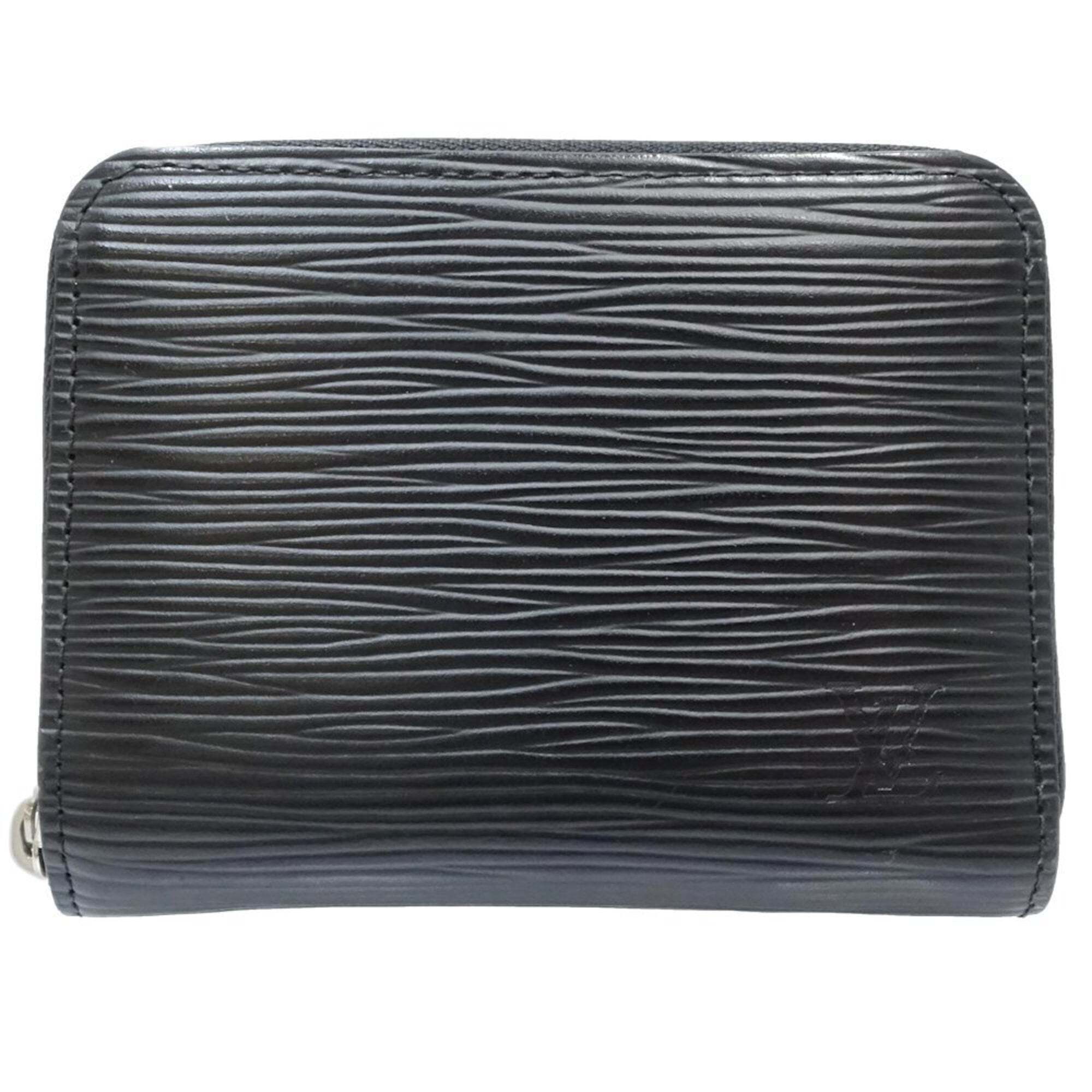 Louis Vuitton Louis Vuitton Epi Zippy Coin Purse, Noir, M60152, 181568
